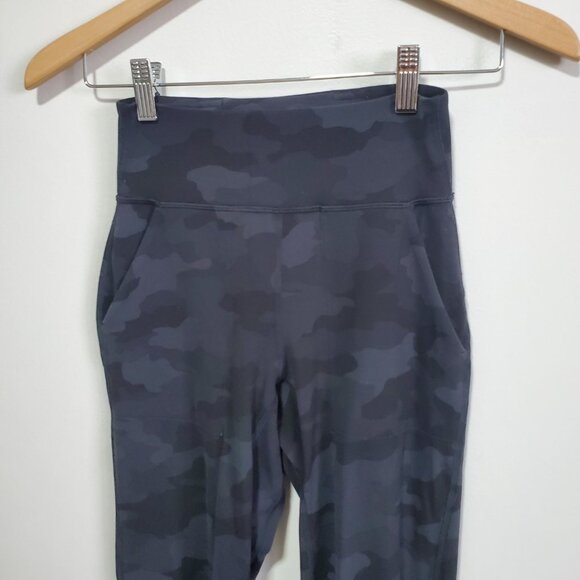 LULULEMON Align Joggers Pants Nulu Hi-Rise Stretch Camo Deep Coal Womens 2 x 29" - Picture 4 of 13